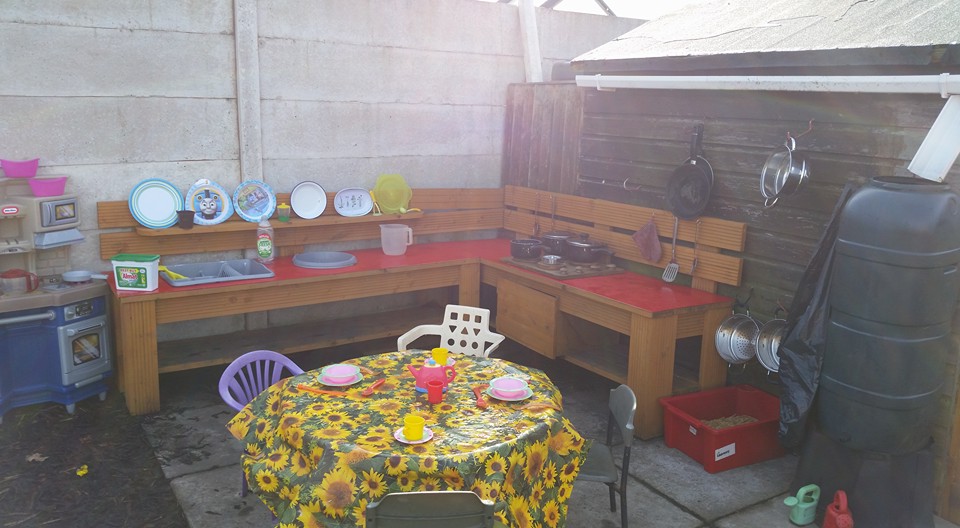 Our fantastic Mud Kitchen!